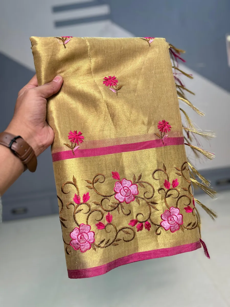 BANARASI SEMI KANCHIPURAM ZARI TISSUES VISKAT SAREES